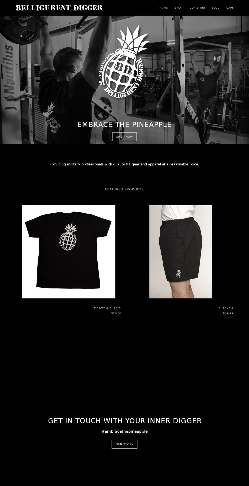 BD_Theme_Primary Shopify theme site example theangrydigger.com