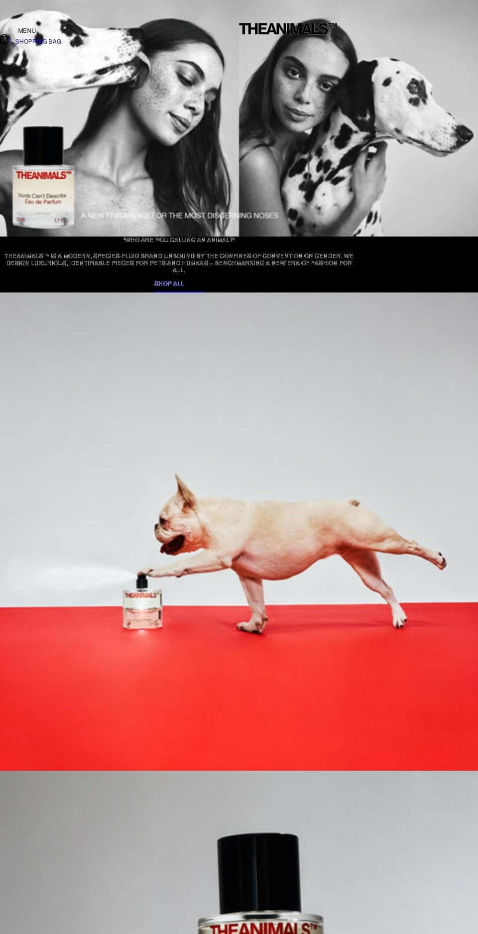 theanimals.studio shopify website screenshot