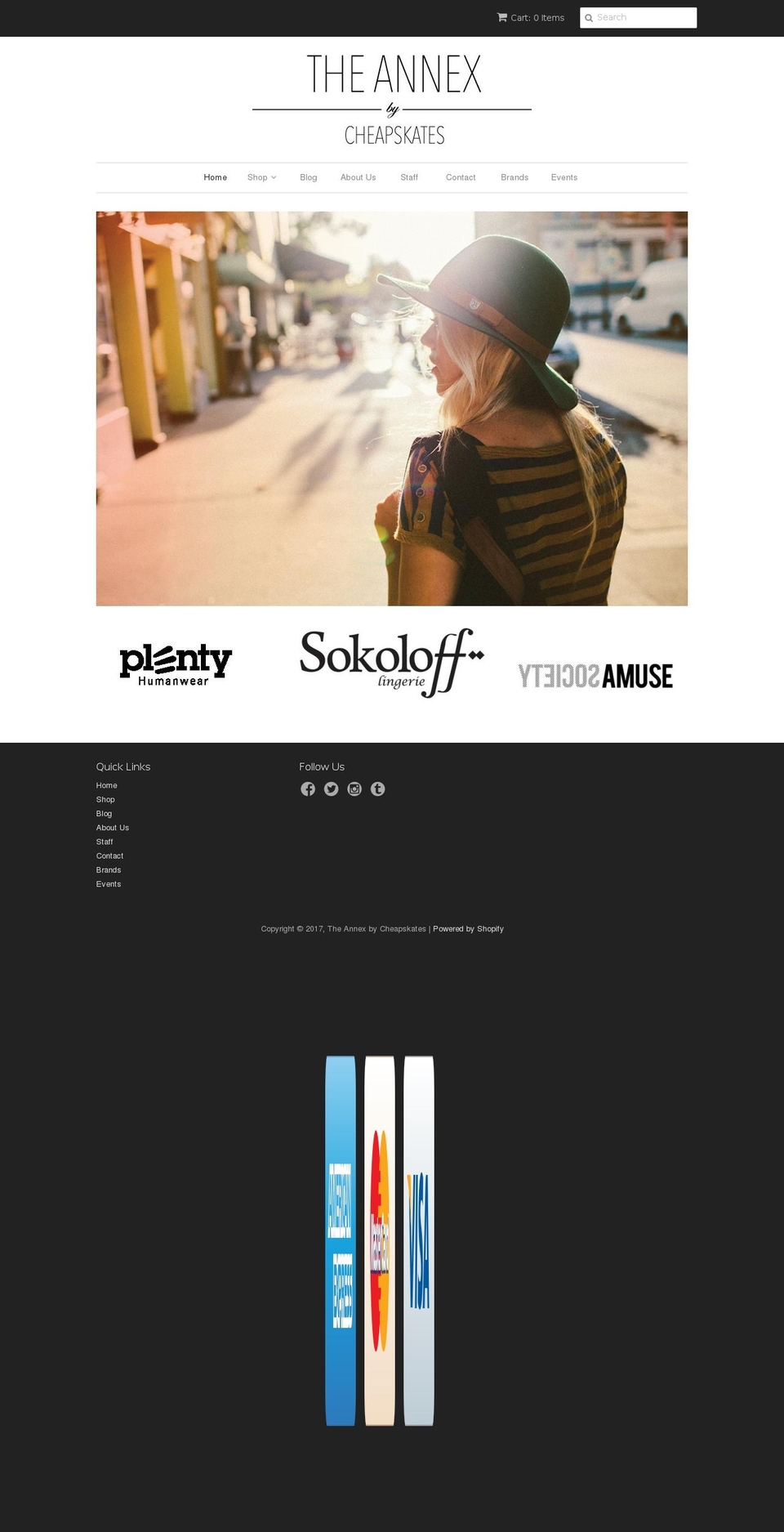 theannexbycheapskates.com shopify website screenshot