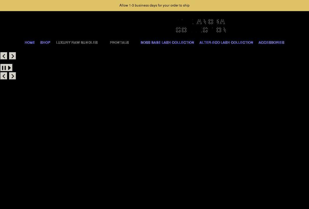 theanoracollection.com shopify website screenshot