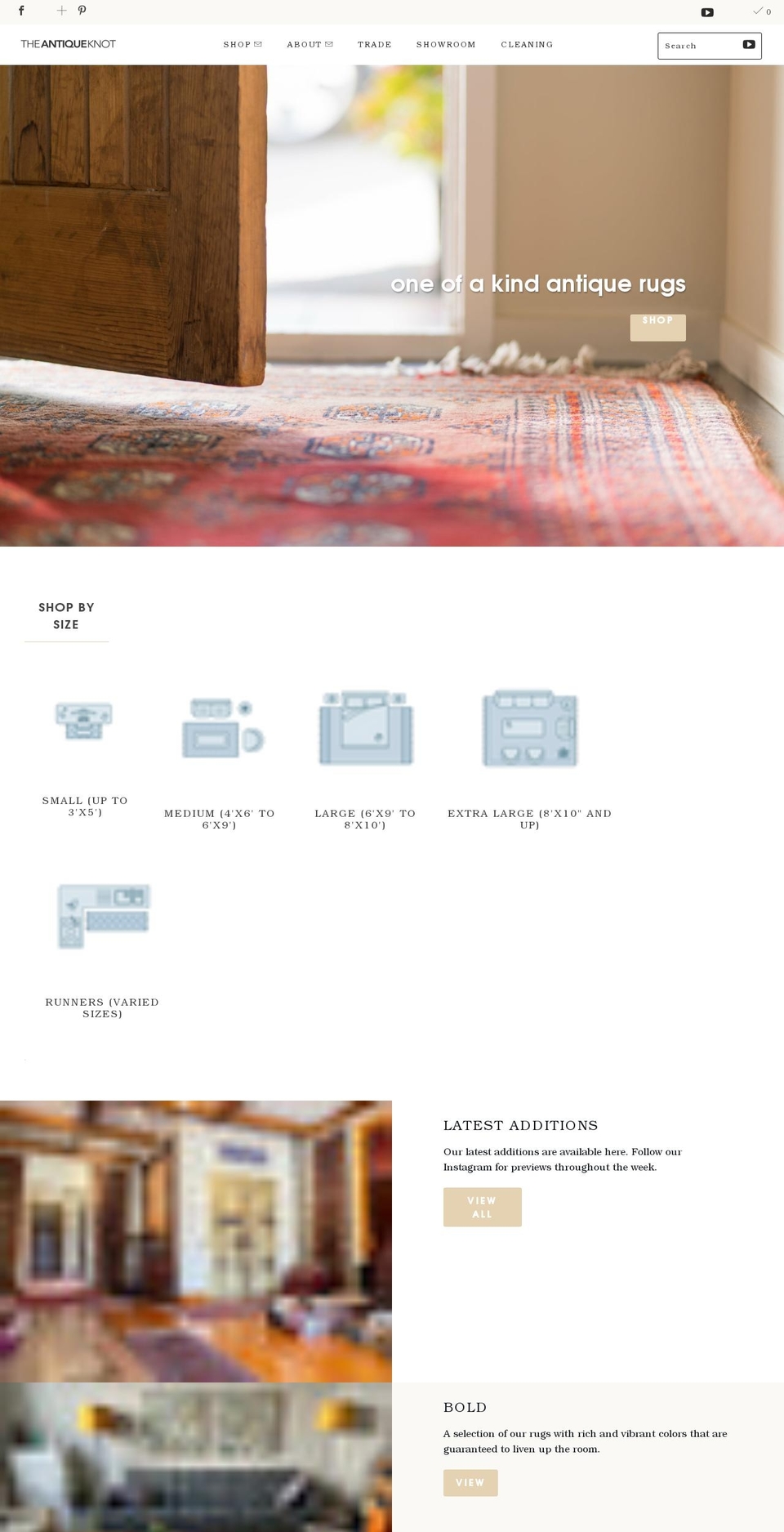 theantiqueknot.com shopify website screenshot