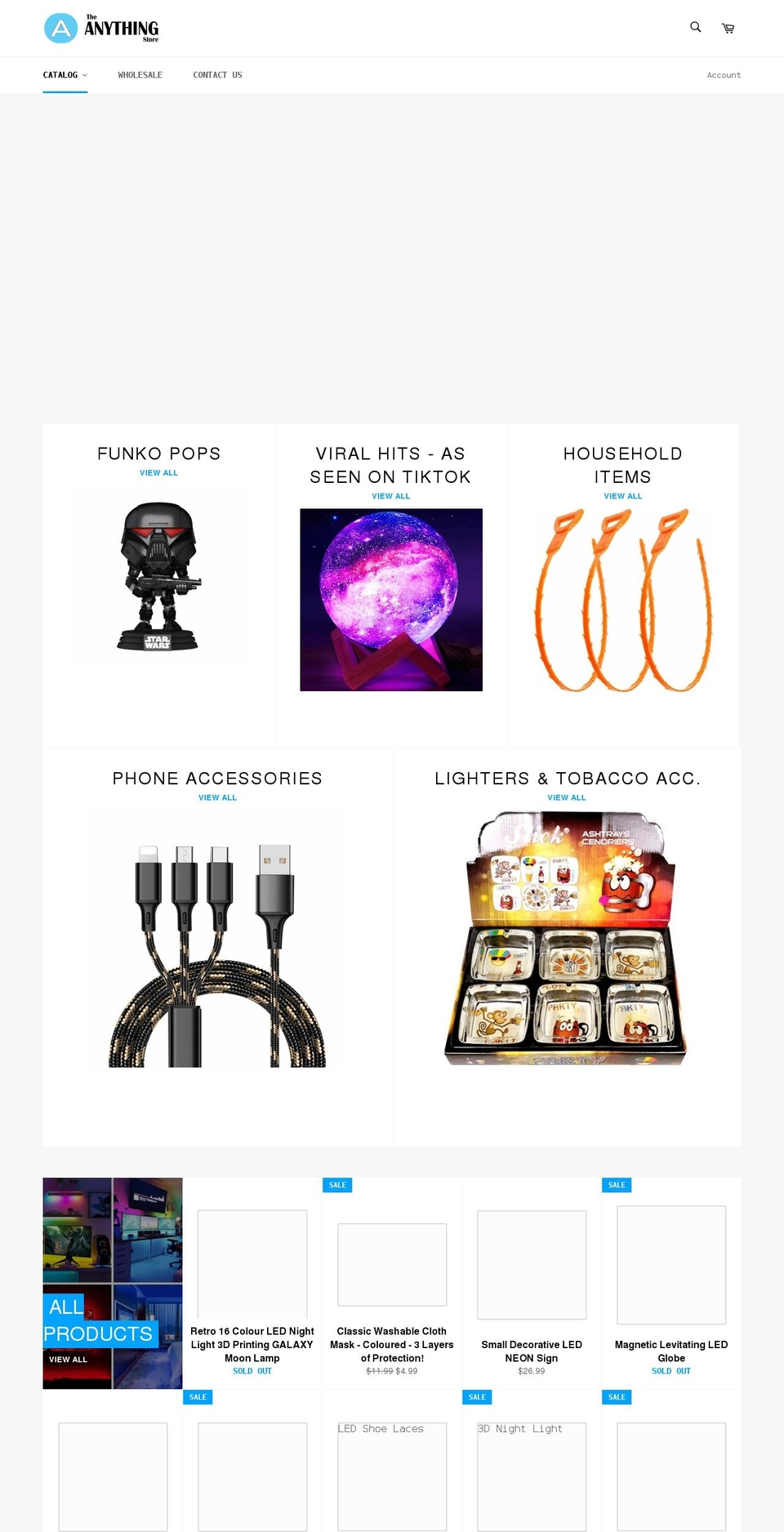 theanythingstore.ca shopify website screenshot