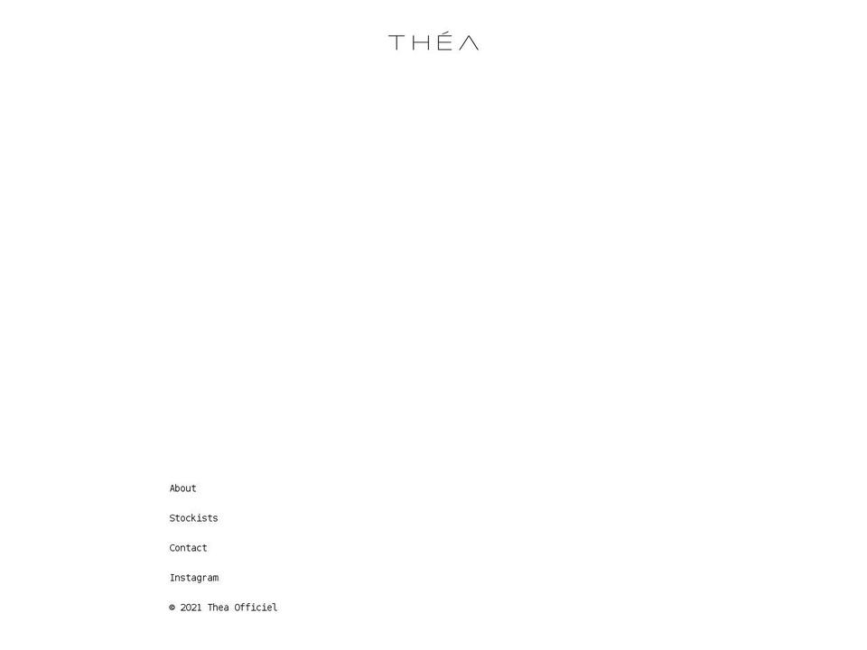 theaofficiel.com shopify website screenshot