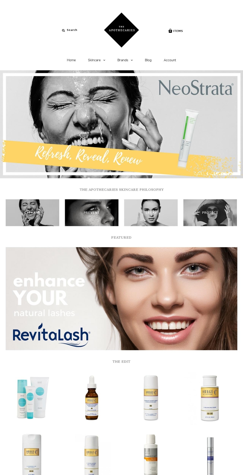 theapothecaries.com shopify website screenshot