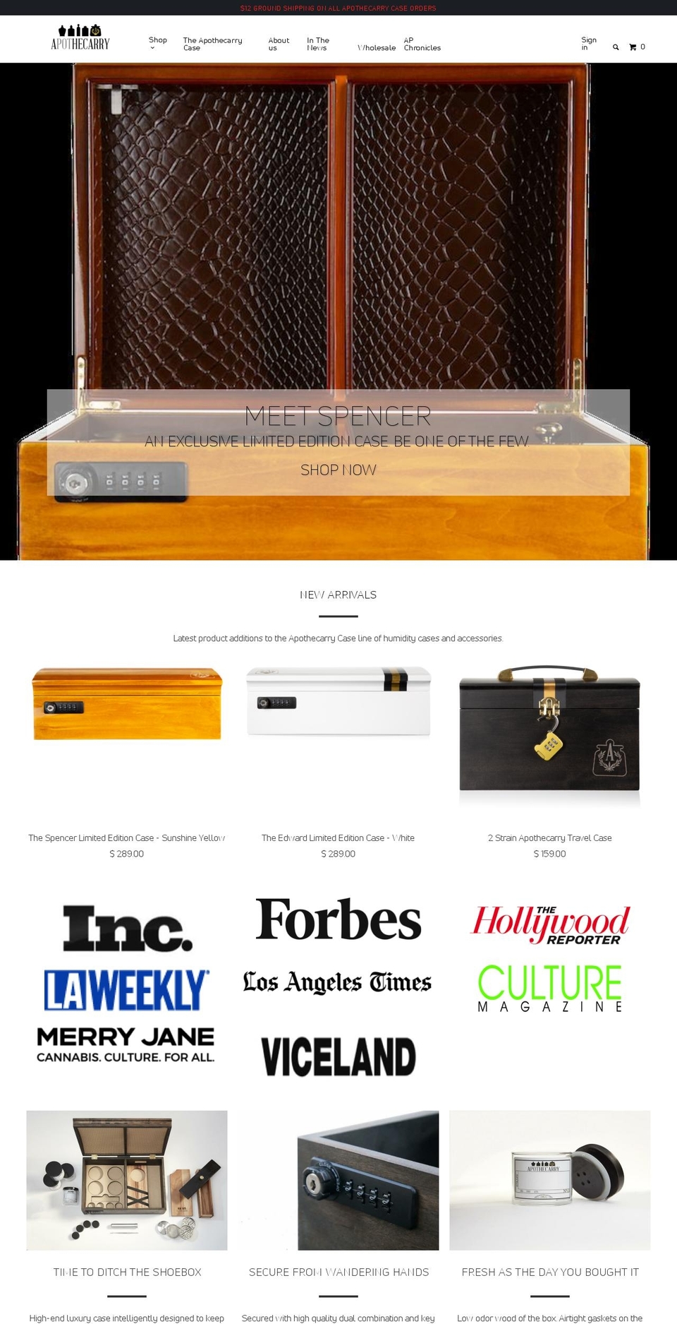 theapothecarrycase.net shopify website screenshot
