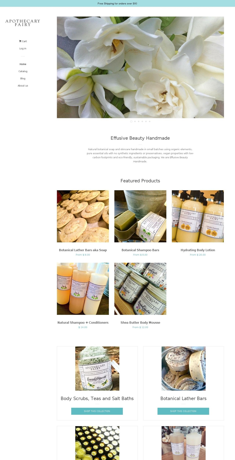 theapothecaryfairy.com shopify website screenshot