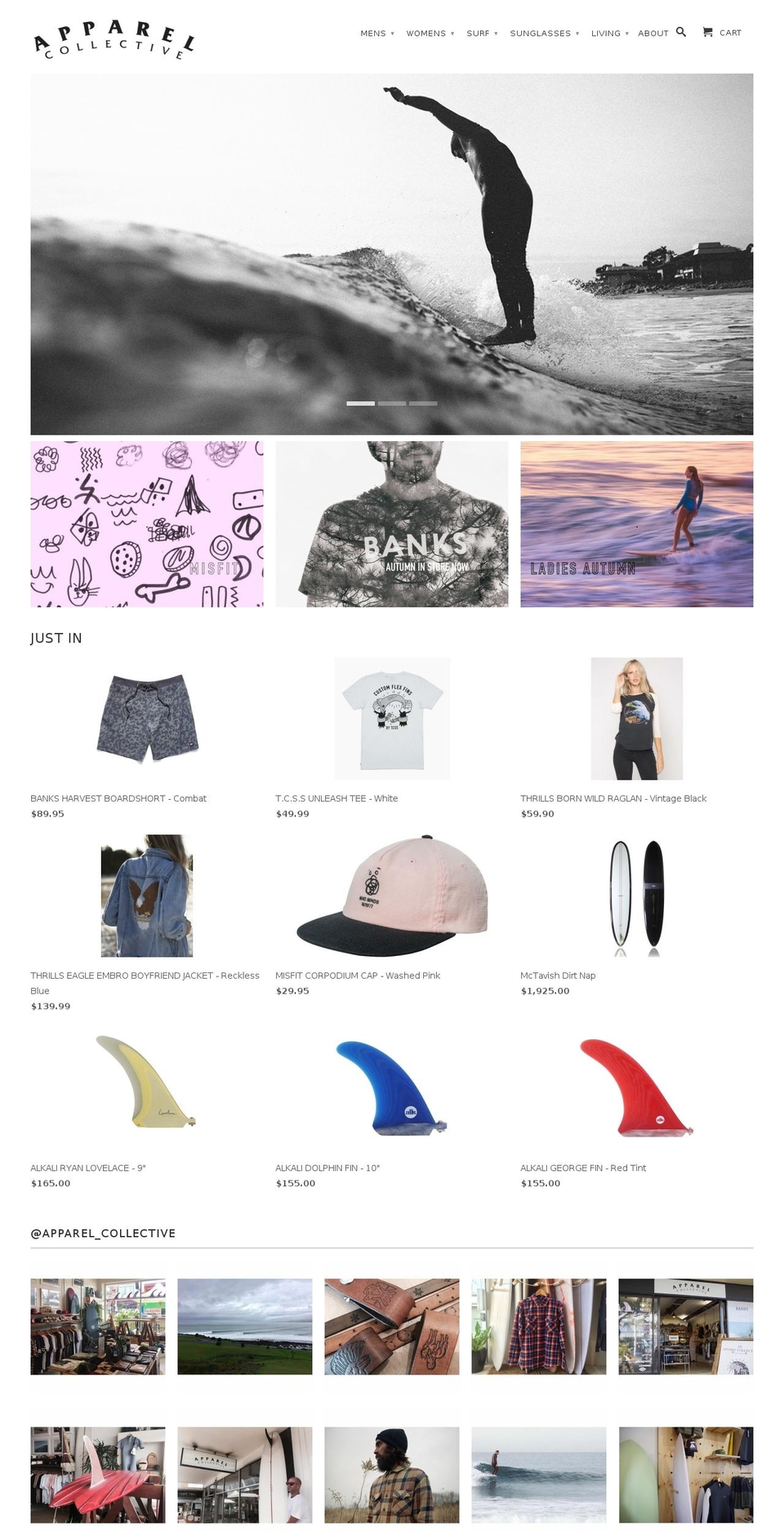Label Shopify theme site example theapparelcollective.com