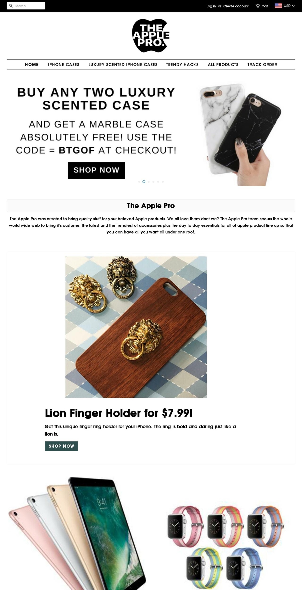 theapplepro.com — Shopify storefront screenshot
