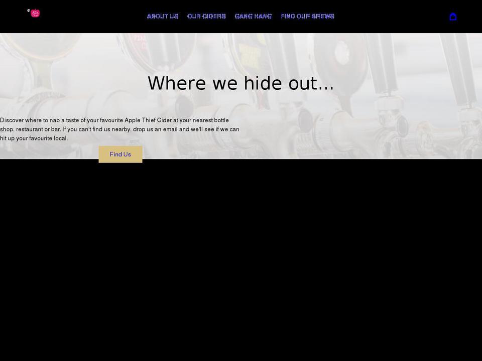 theapplethief.com.au shopify website screenshot