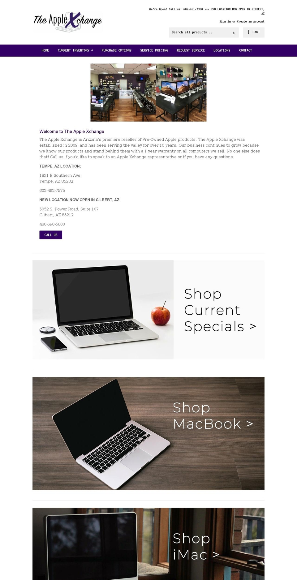theapplexchange.com shopify website screenshot