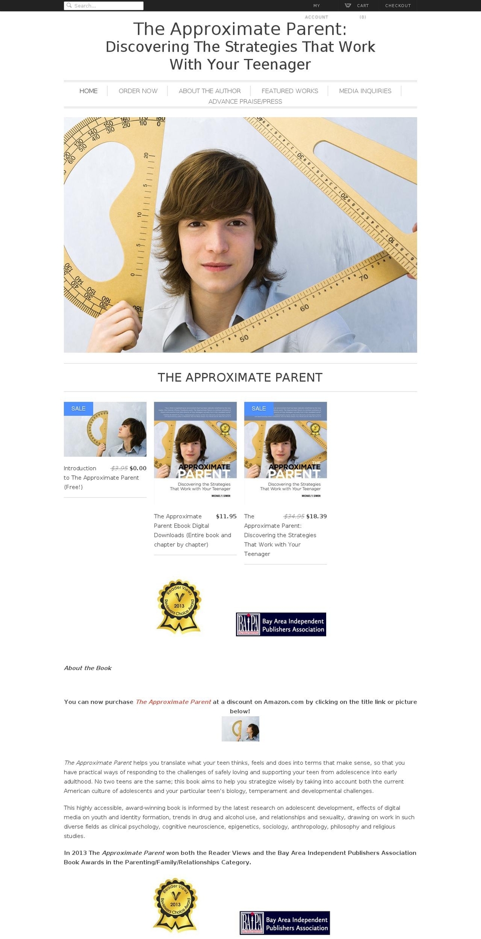 theapproximateparent.com shopify website screenshot