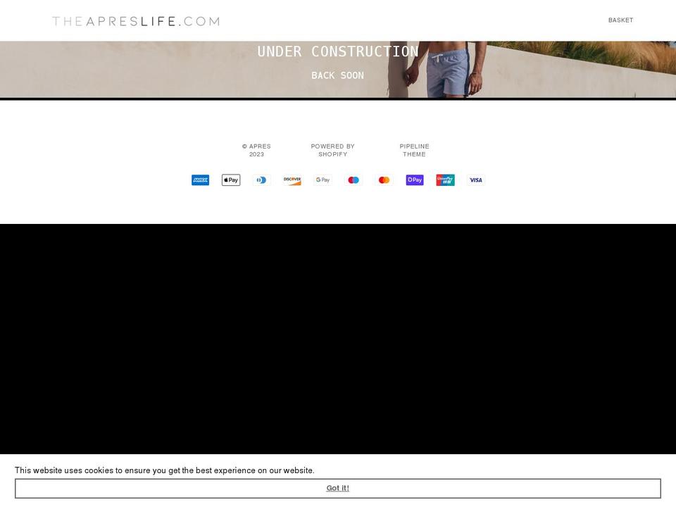 theapreslife.com shopify website screenshot