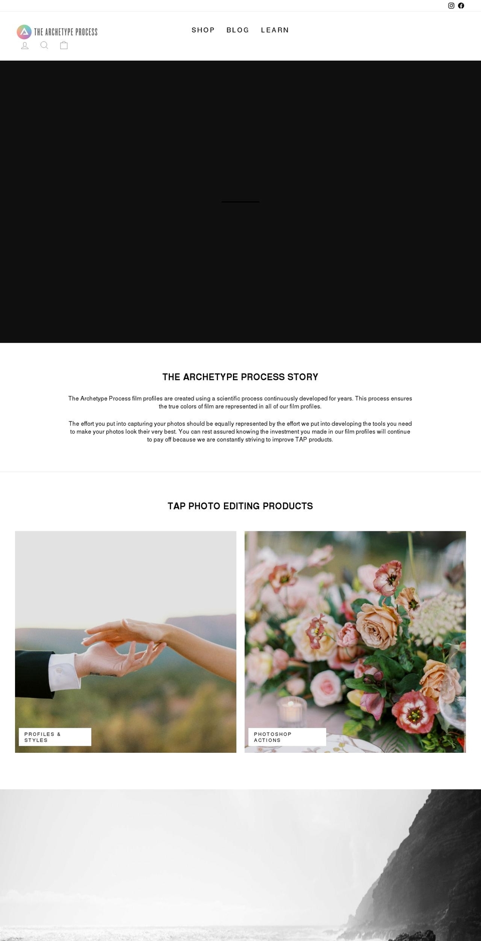 thearchetypeprocess.com shopify website screenshot