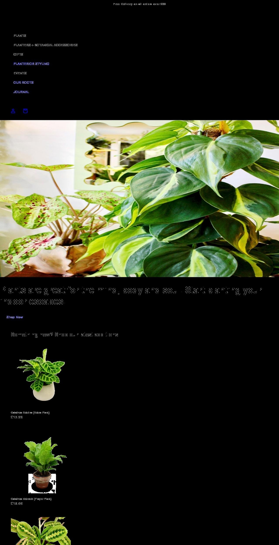 thearchwayplanter.co.uk shopify website screenshot
