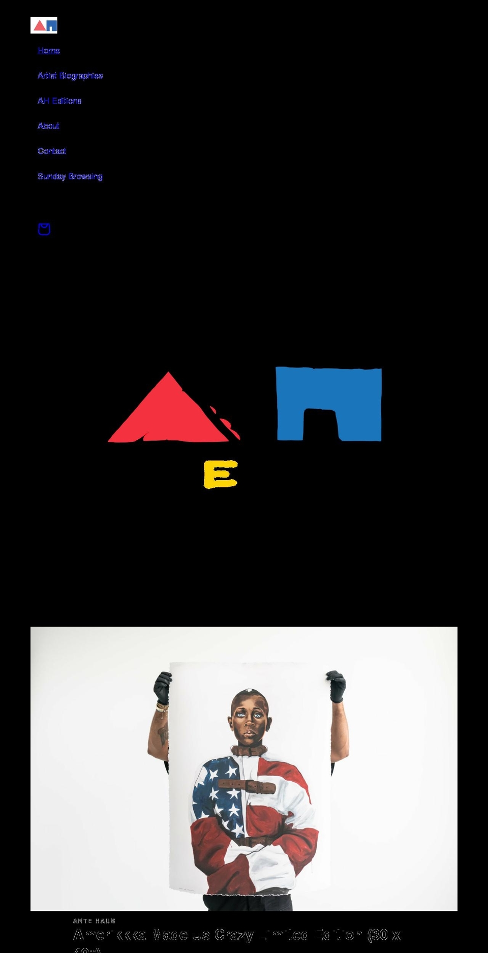 theartehaus.com shopify website screenshot
