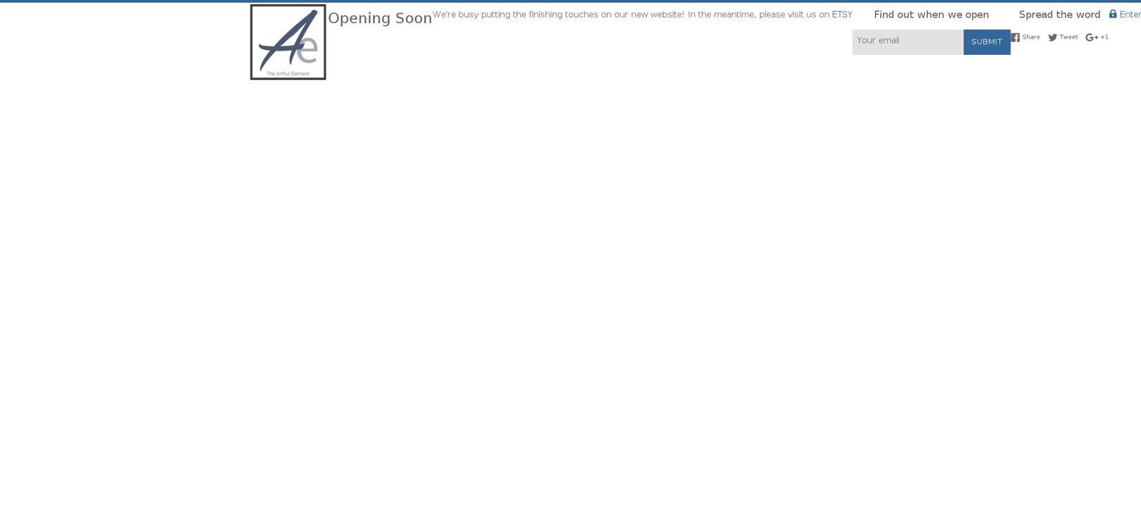 theartfulelement.com shopify website screenshot