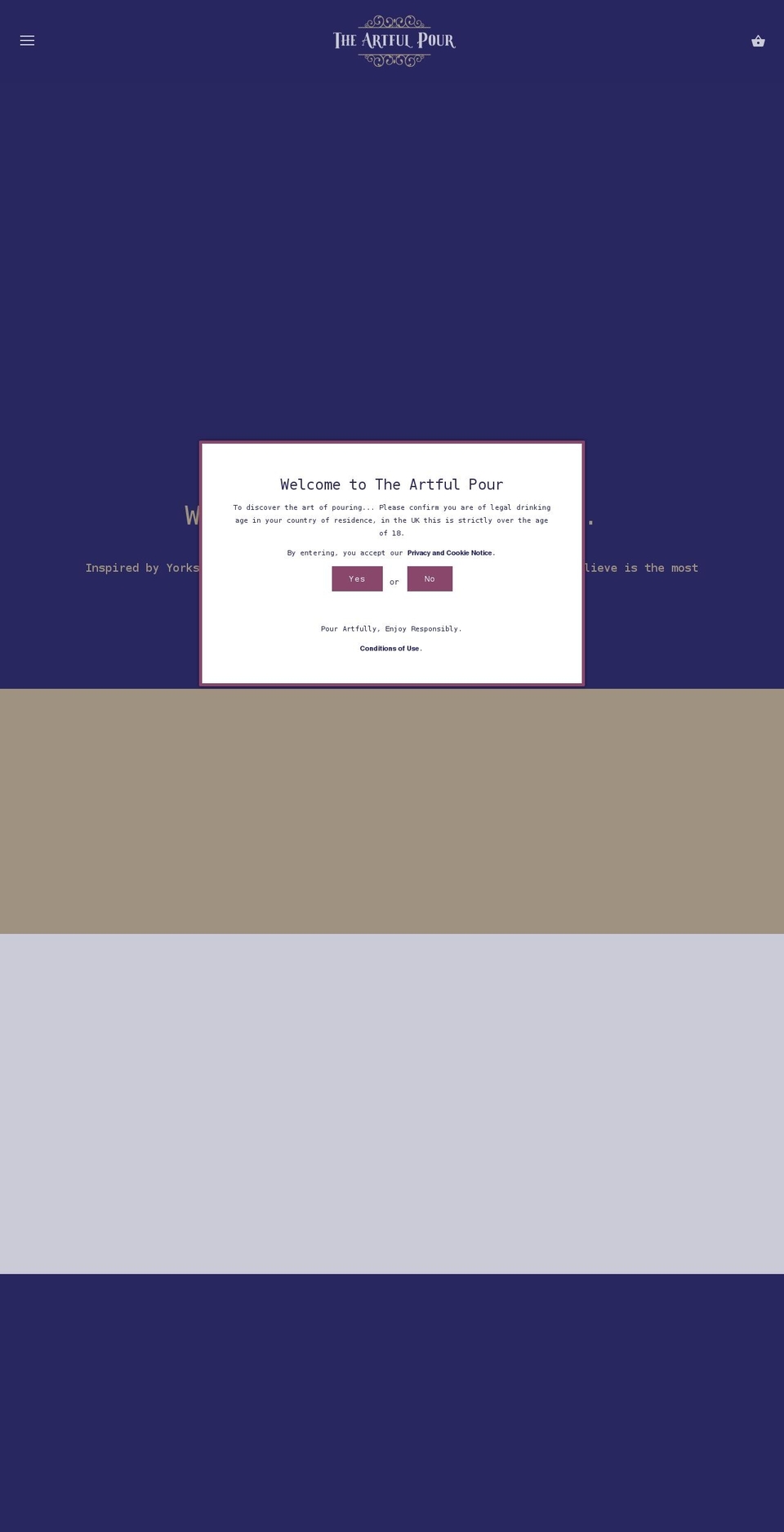 theartfulpour.com shopify website screenshot