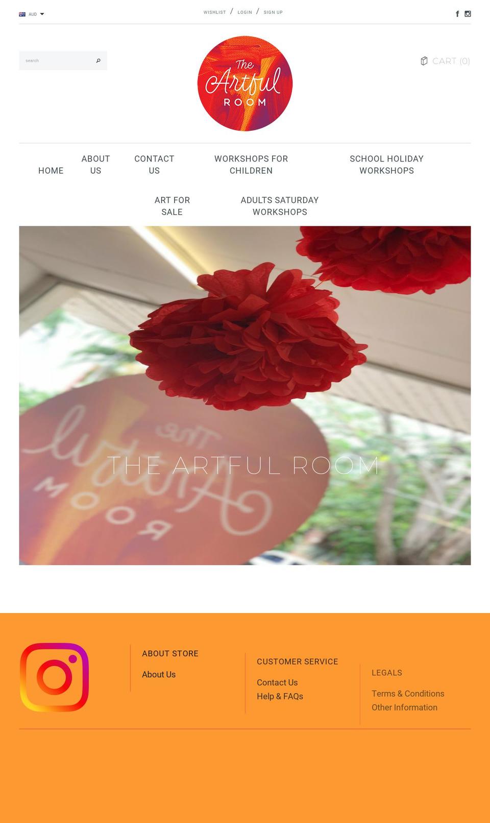 theartfulroom.com.au shopify website screenshot