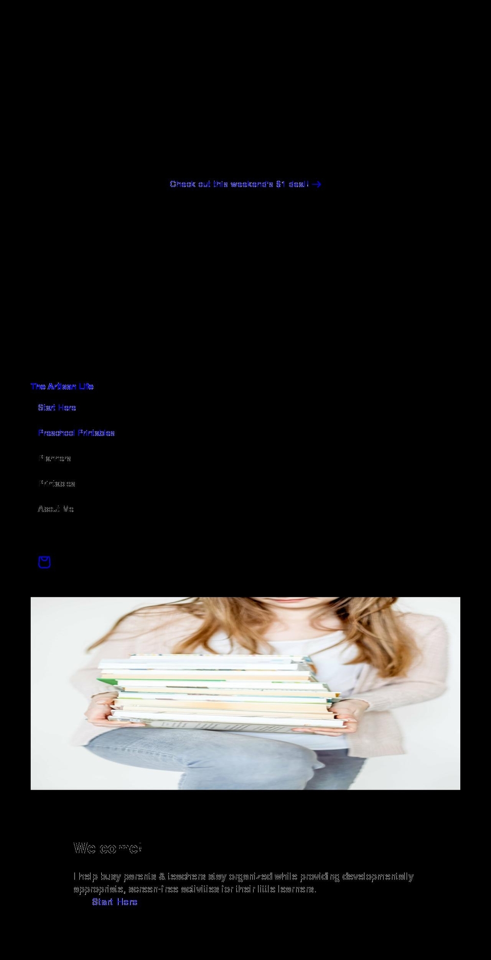theartisanlife.com shopify website screenshot