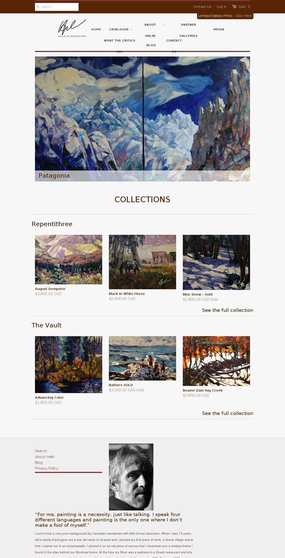 theartistproj.com — Shopify storefront screenshot