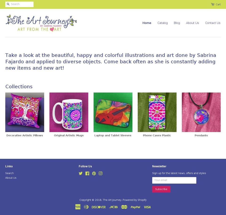 theartjourney.com — Shopify storefront screenshot