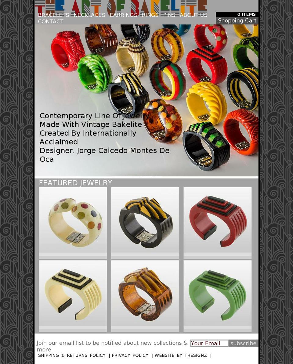 Copy of new-standard Shopify theme site example theartofbakelite.com