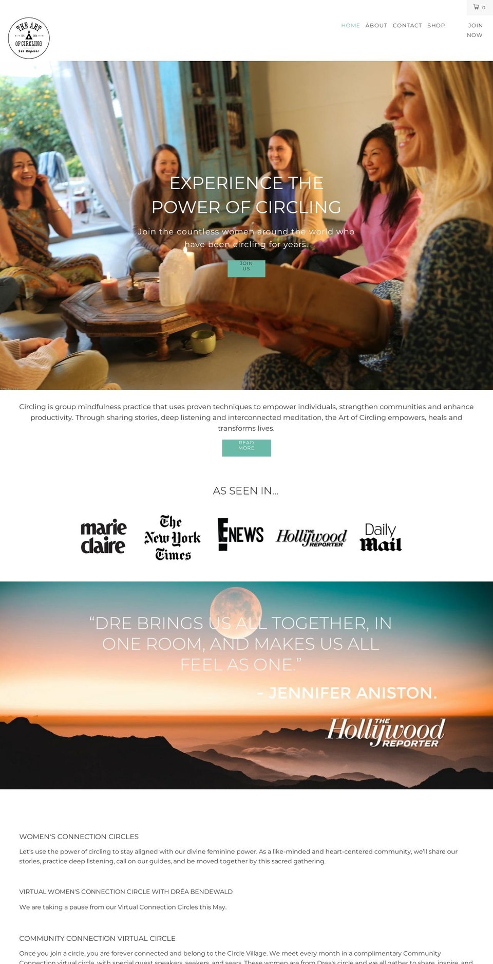 theartofcircling.com shopify website screenshot