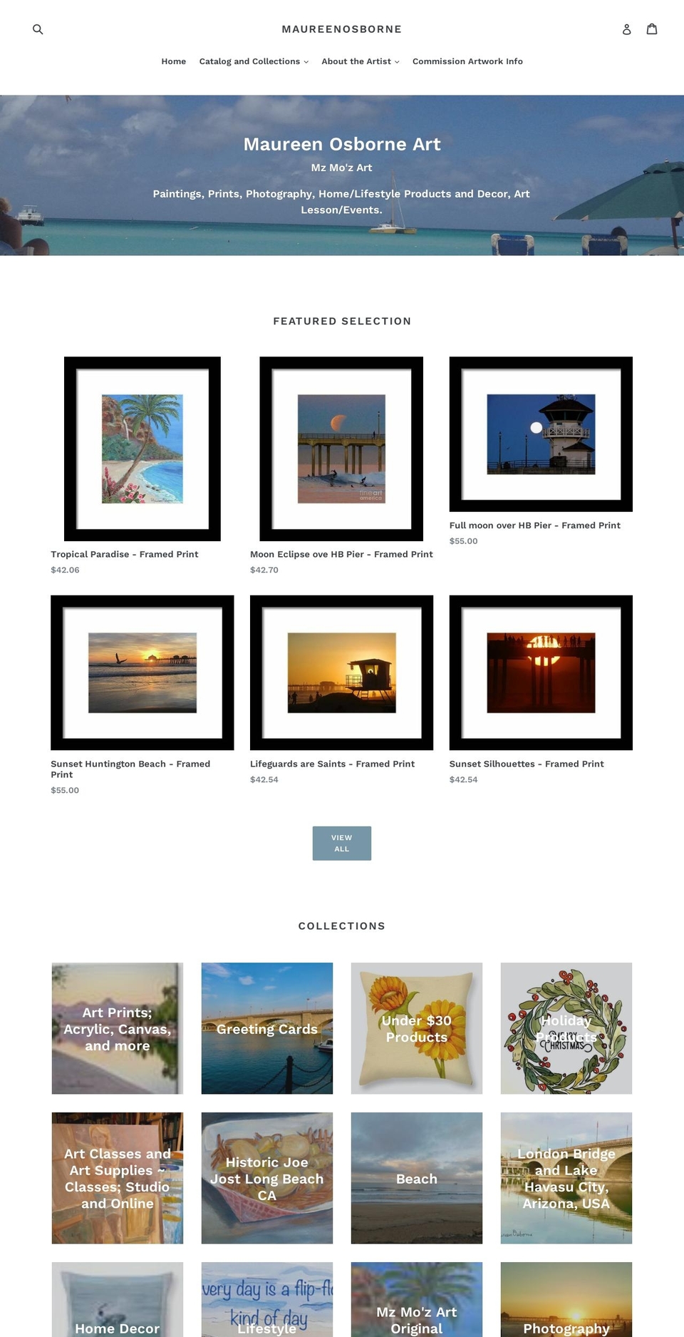 theartoffoodinart.com — Shopify storefront screenshot