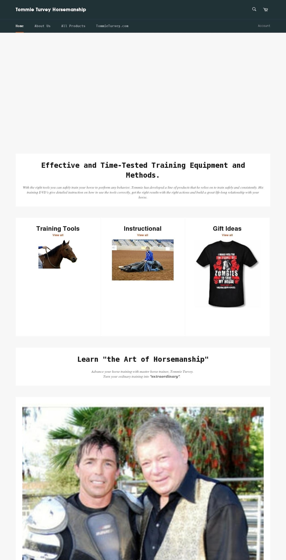 theartofhorsemanship.com shopify website screenshot