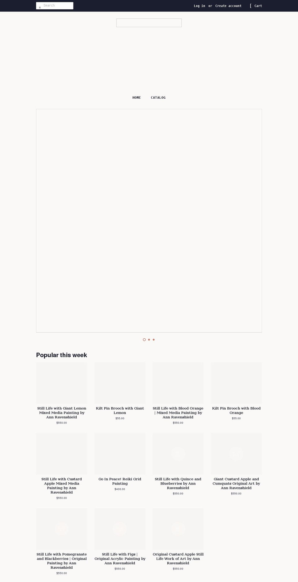 theartoflaughinannie.com shopify website screenshot