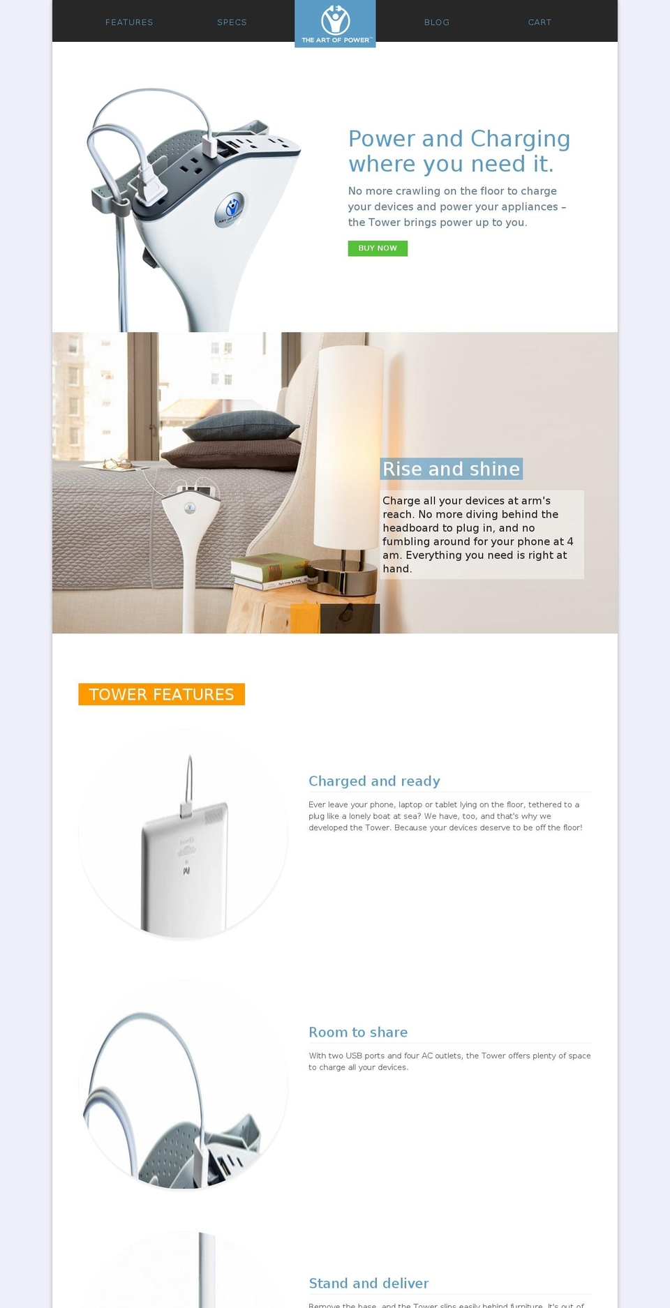 theartofpower.com shopify website screenshot