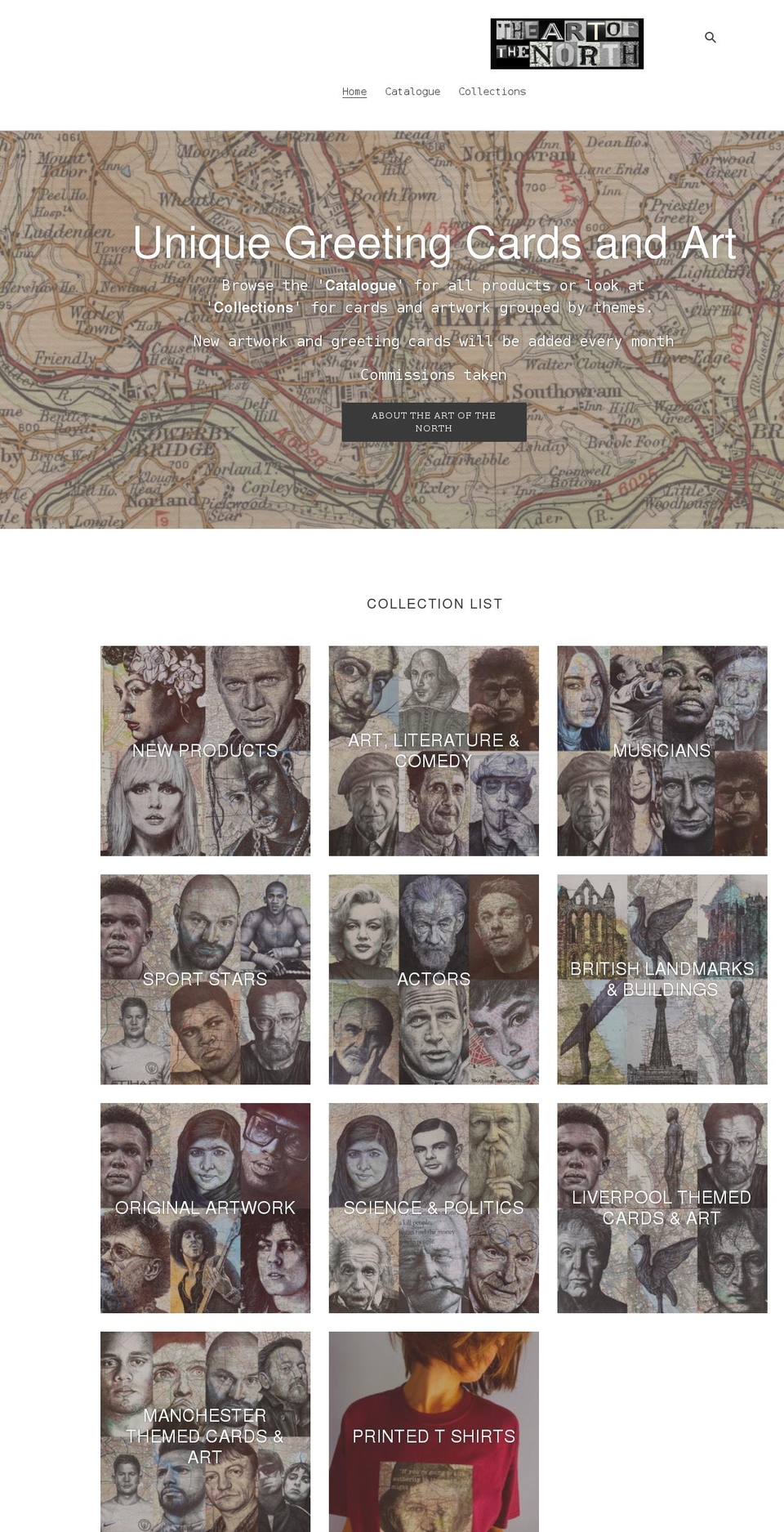 theartofthenorth.com shopify website screenshot