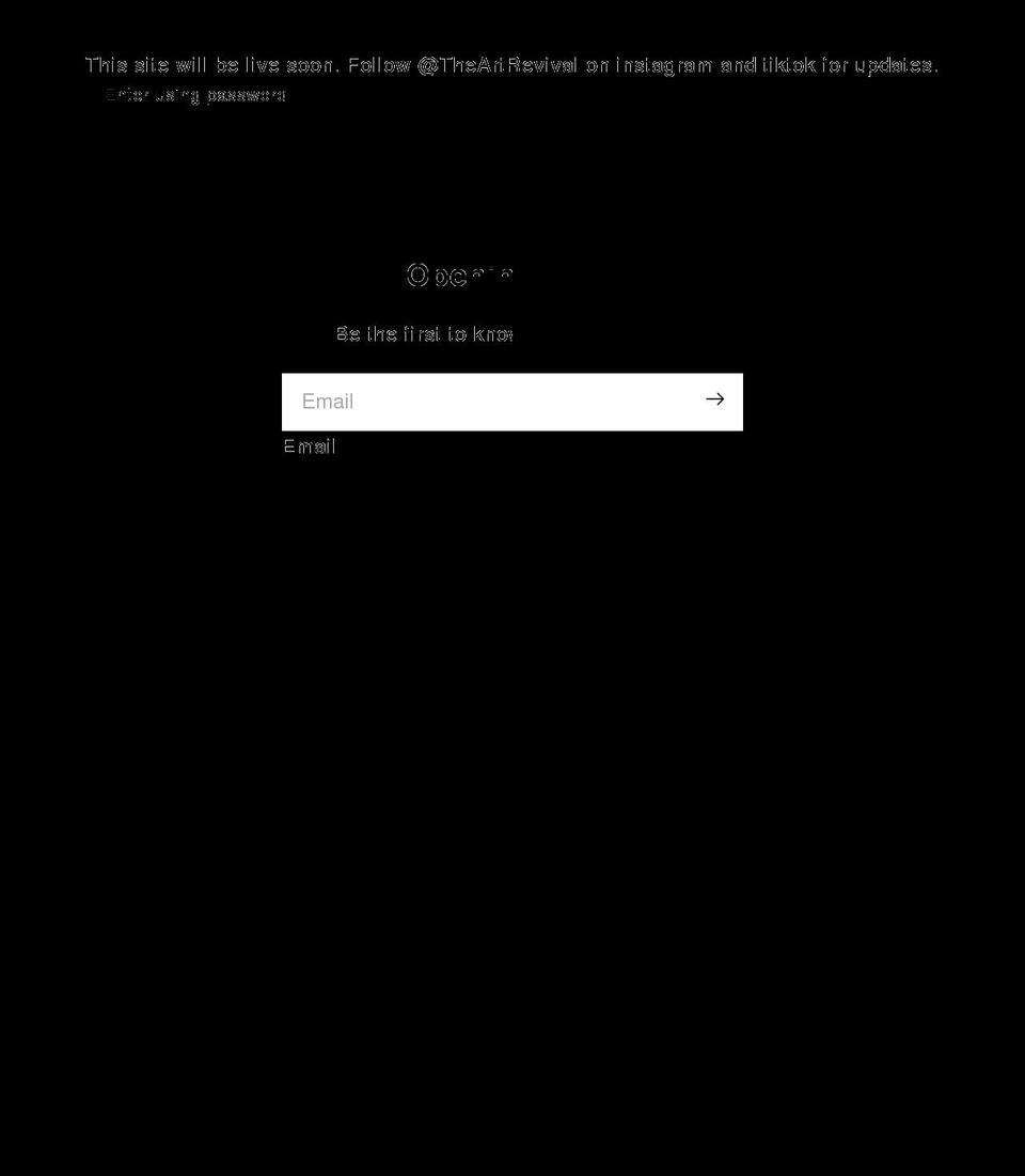 theartrevival.com shopify website screenshot