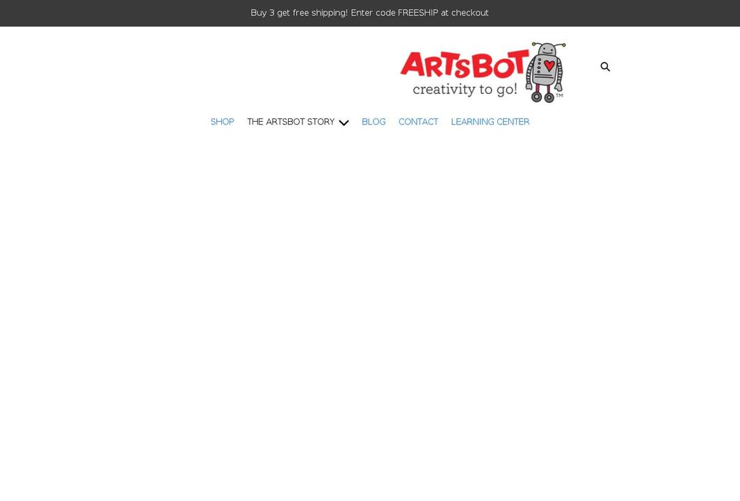 theartsbot.com shopify website screenshot