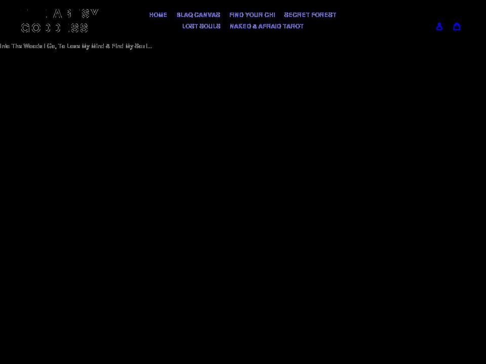 theartsygoddess.com shopify website screenshot