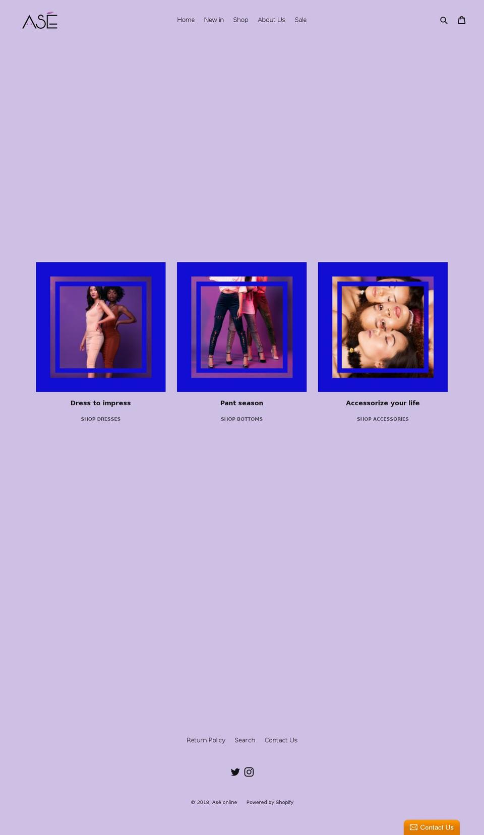 theaseway.com — Shopify storefront screenshot