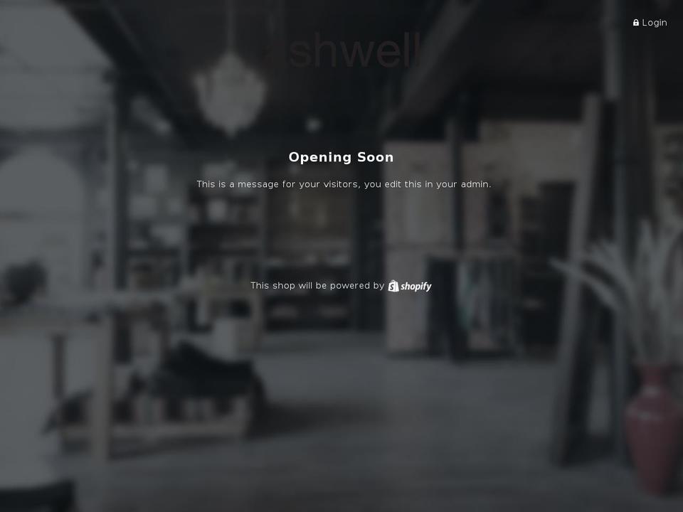 theashwell.com shopify website screenshot