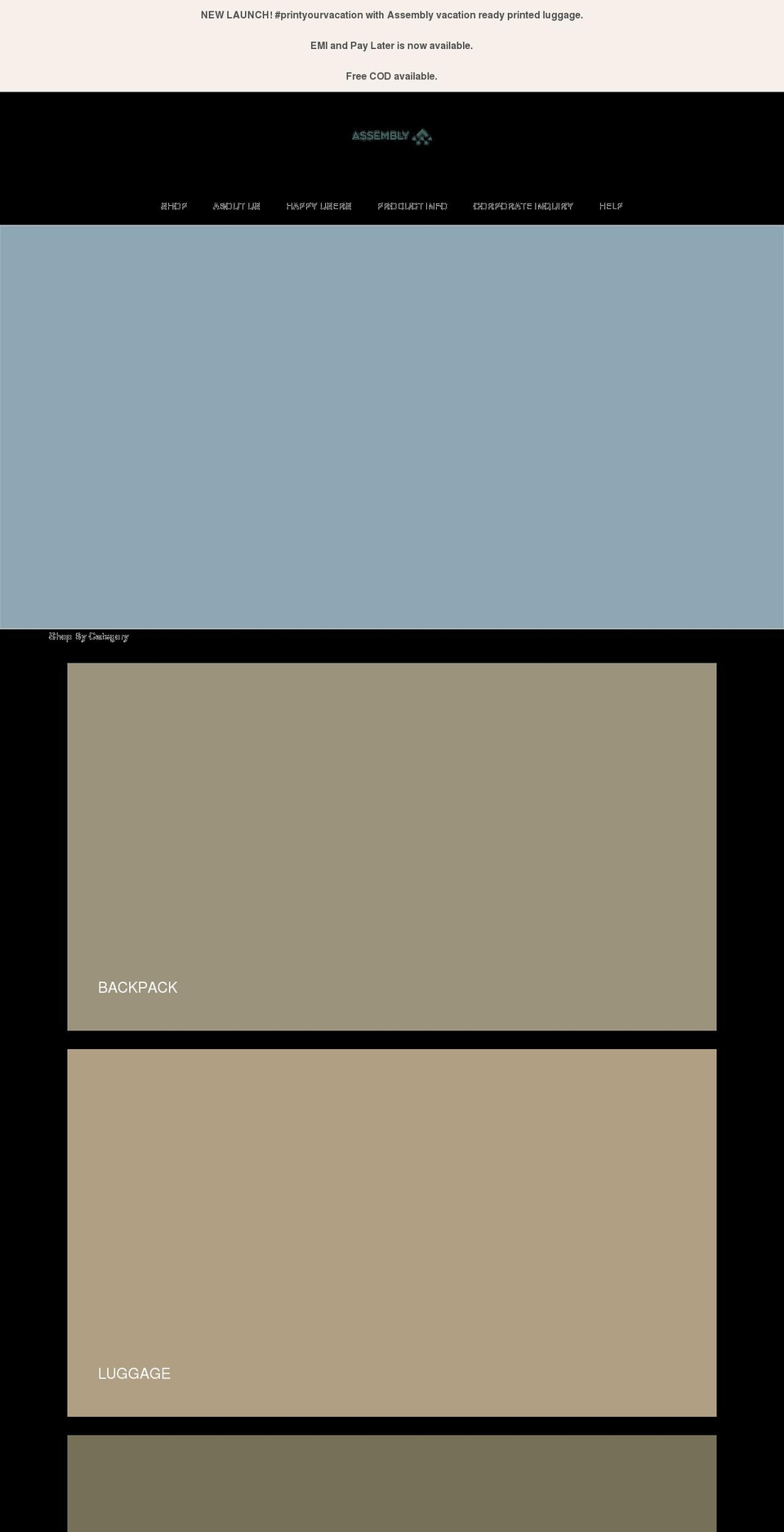 theassemblyworkshop.com — Shopify storefront screenshot