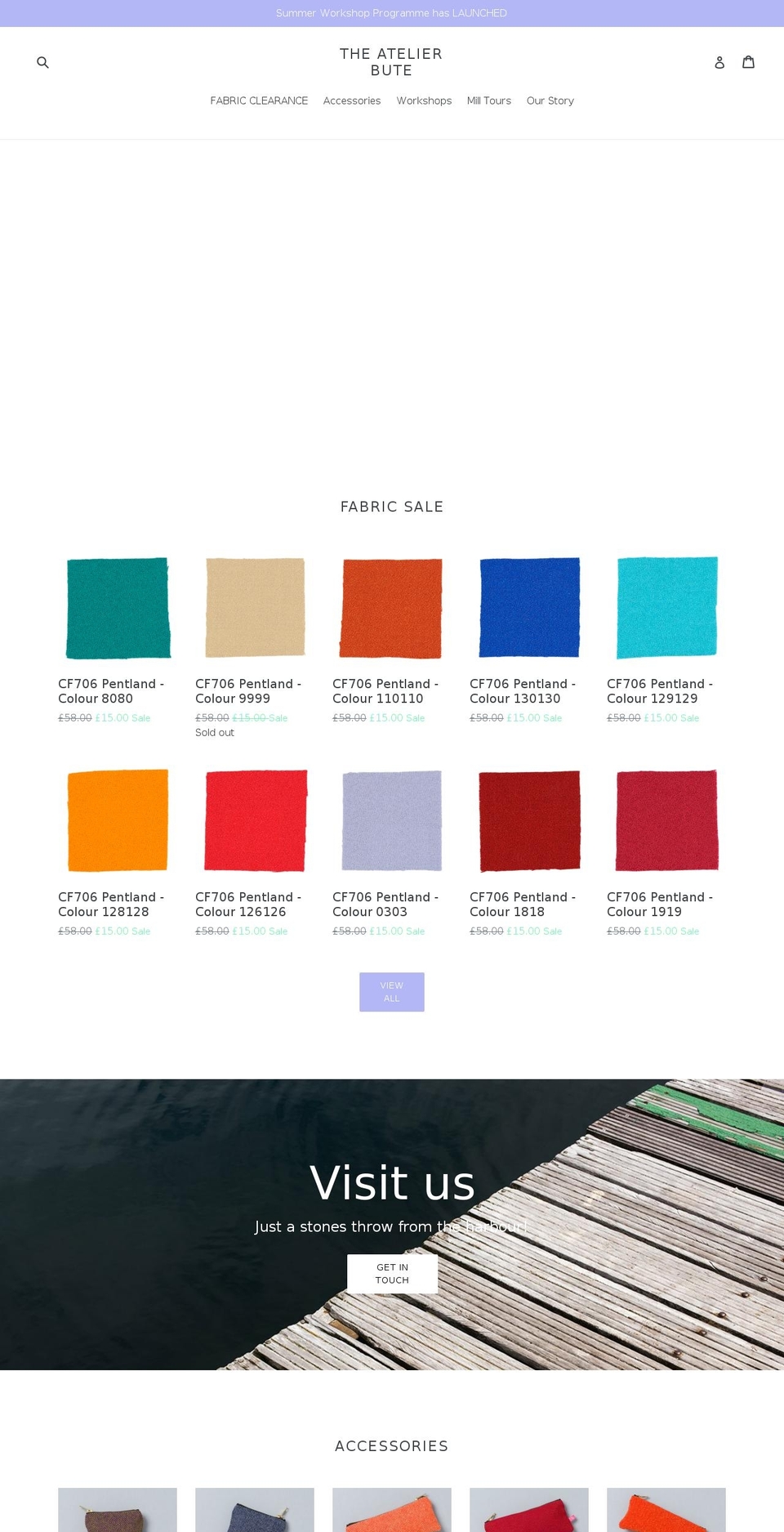 theatelierbute.com — Shopify storefront screenshot