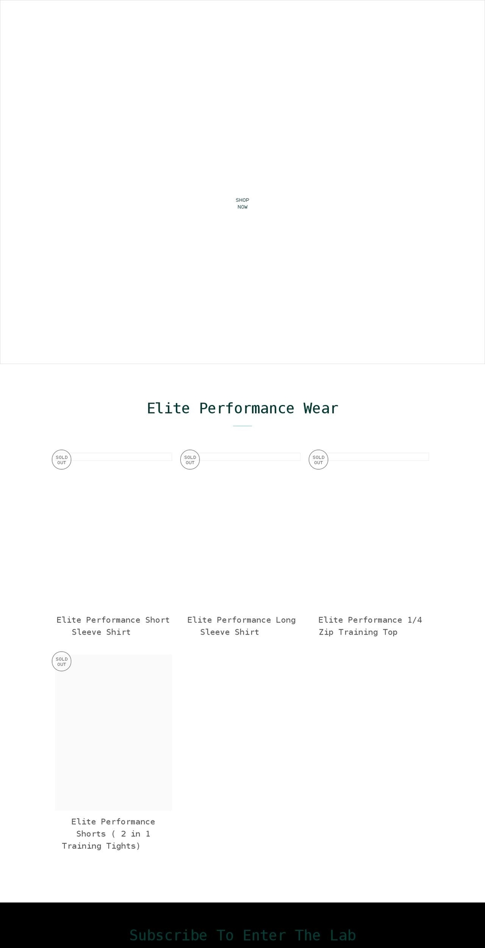 theathletelaboratory.com shopify website screenshot