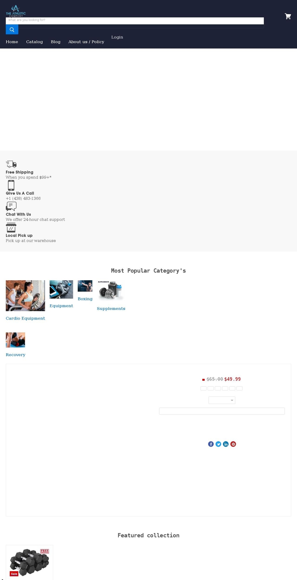theathleticcompany.com shopify website screenshot