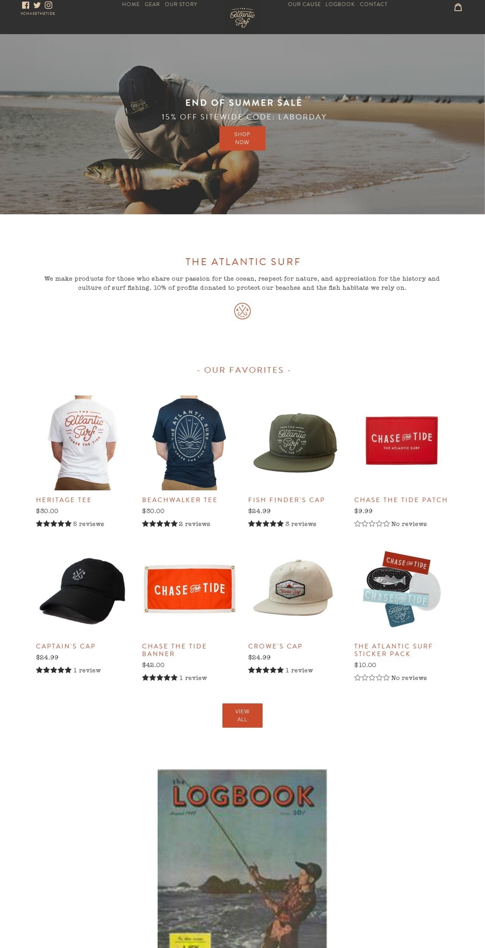 theatlanticsurf.com — Shopify storefront screenshot