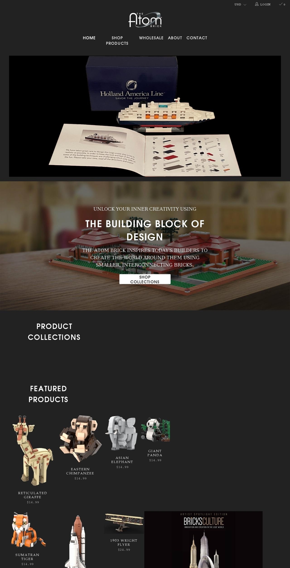 theatombrick.com shopify website screenshot