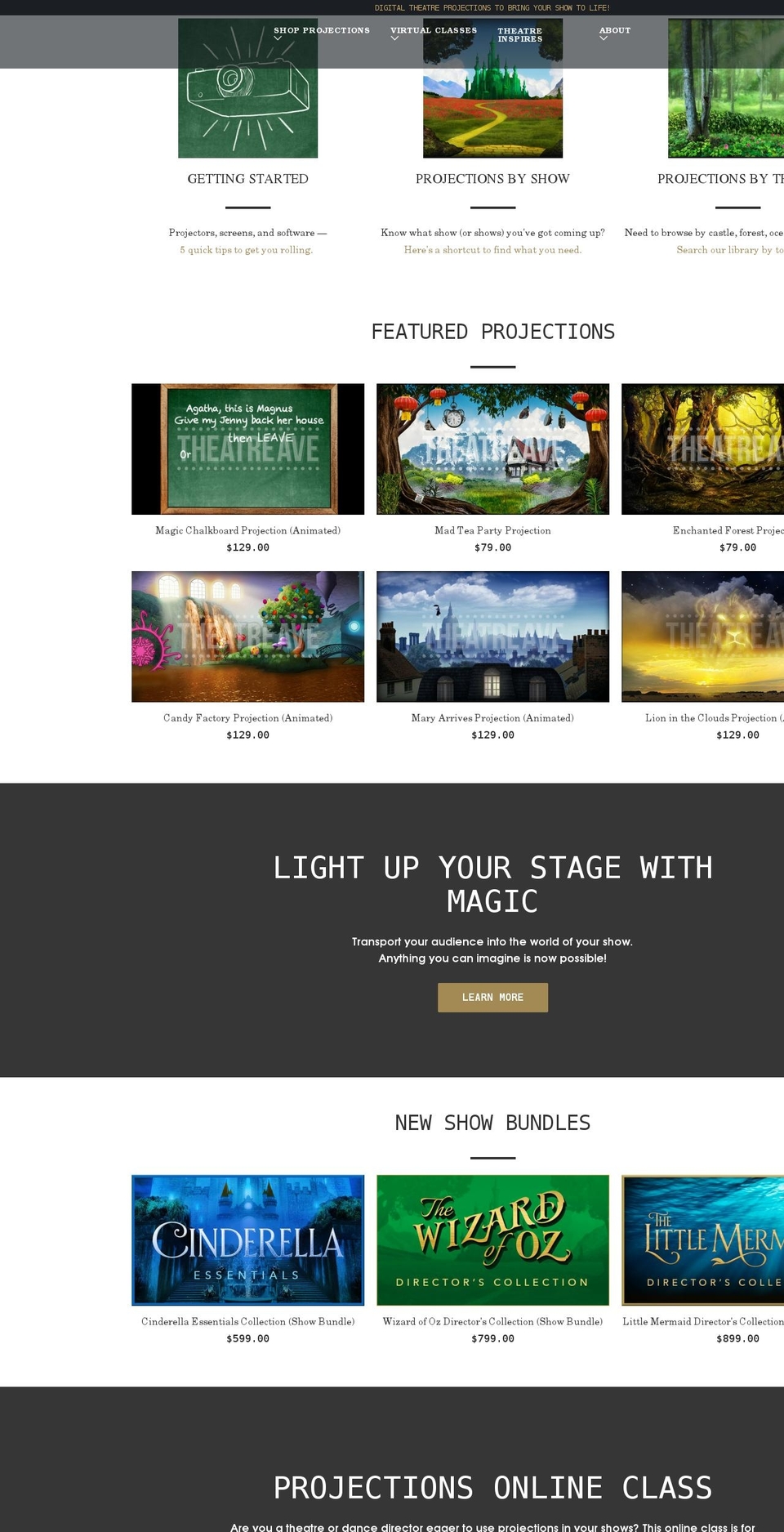 theatreave.com shopify website screenshot