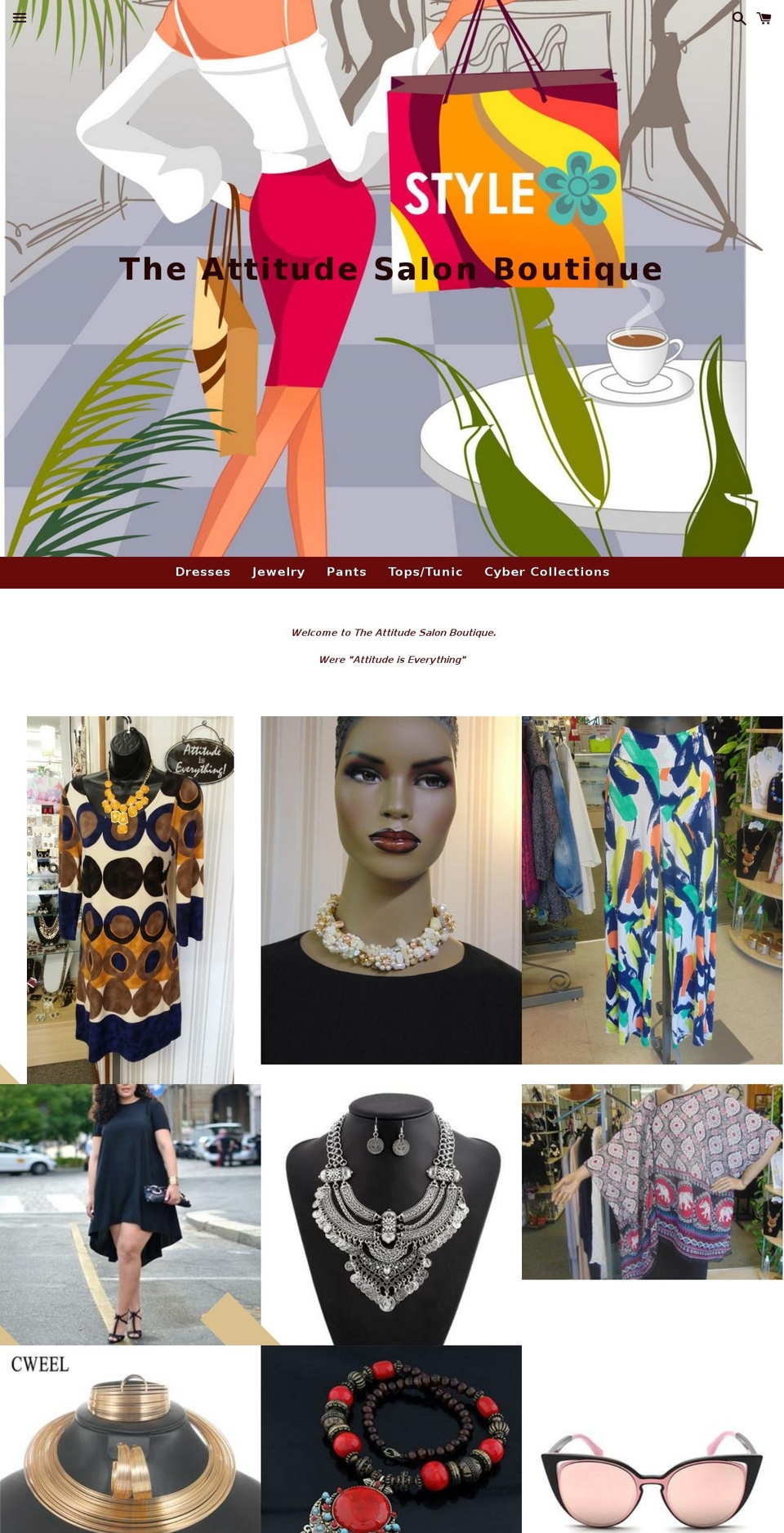 theattitude.biz shopify website screenshot