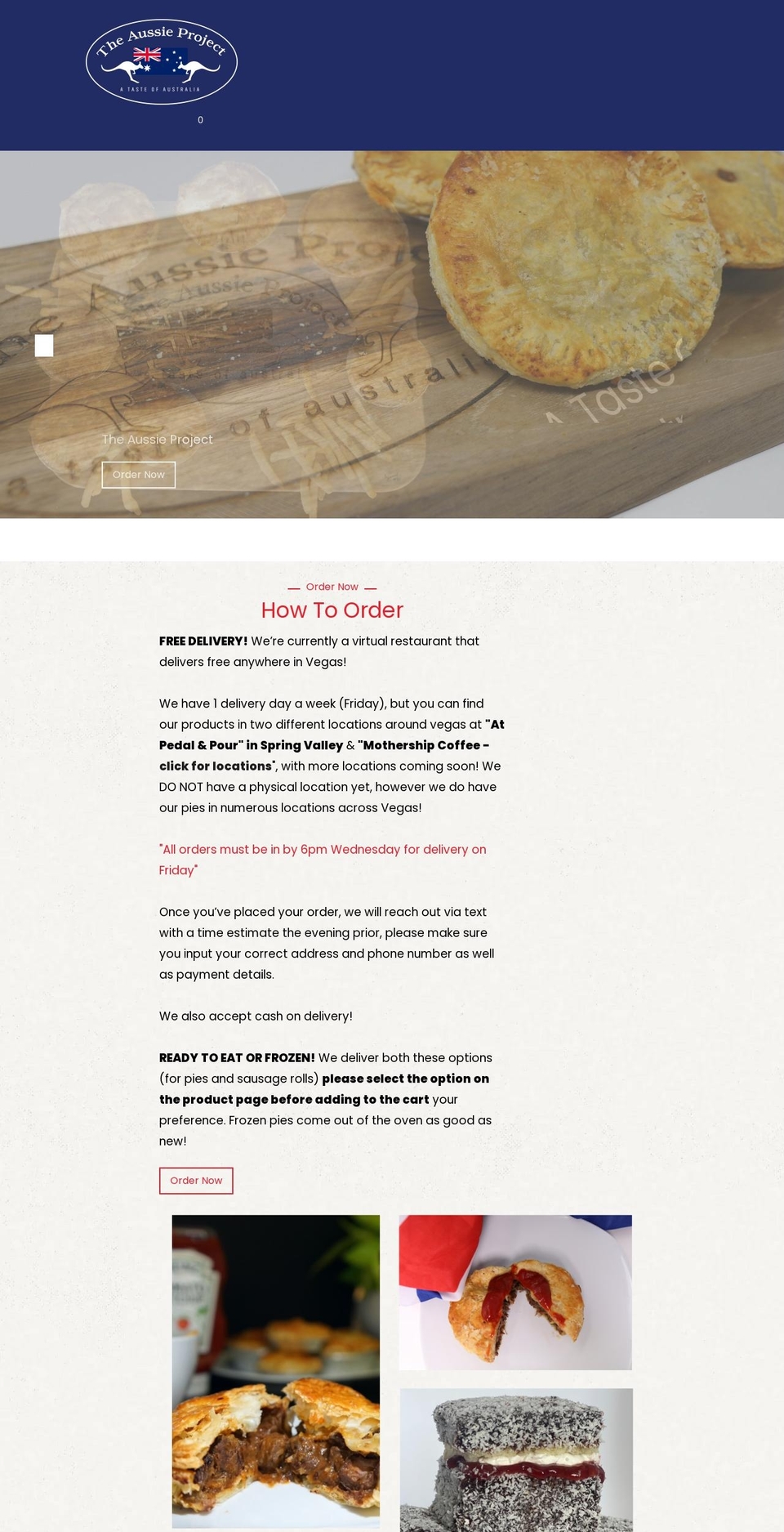 theaussieproject.com shopify website screenshot