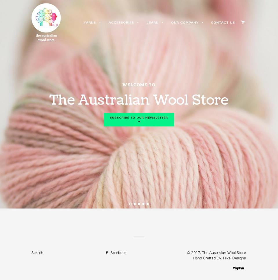 theaustralianwoolstore.com shopify website screenshot