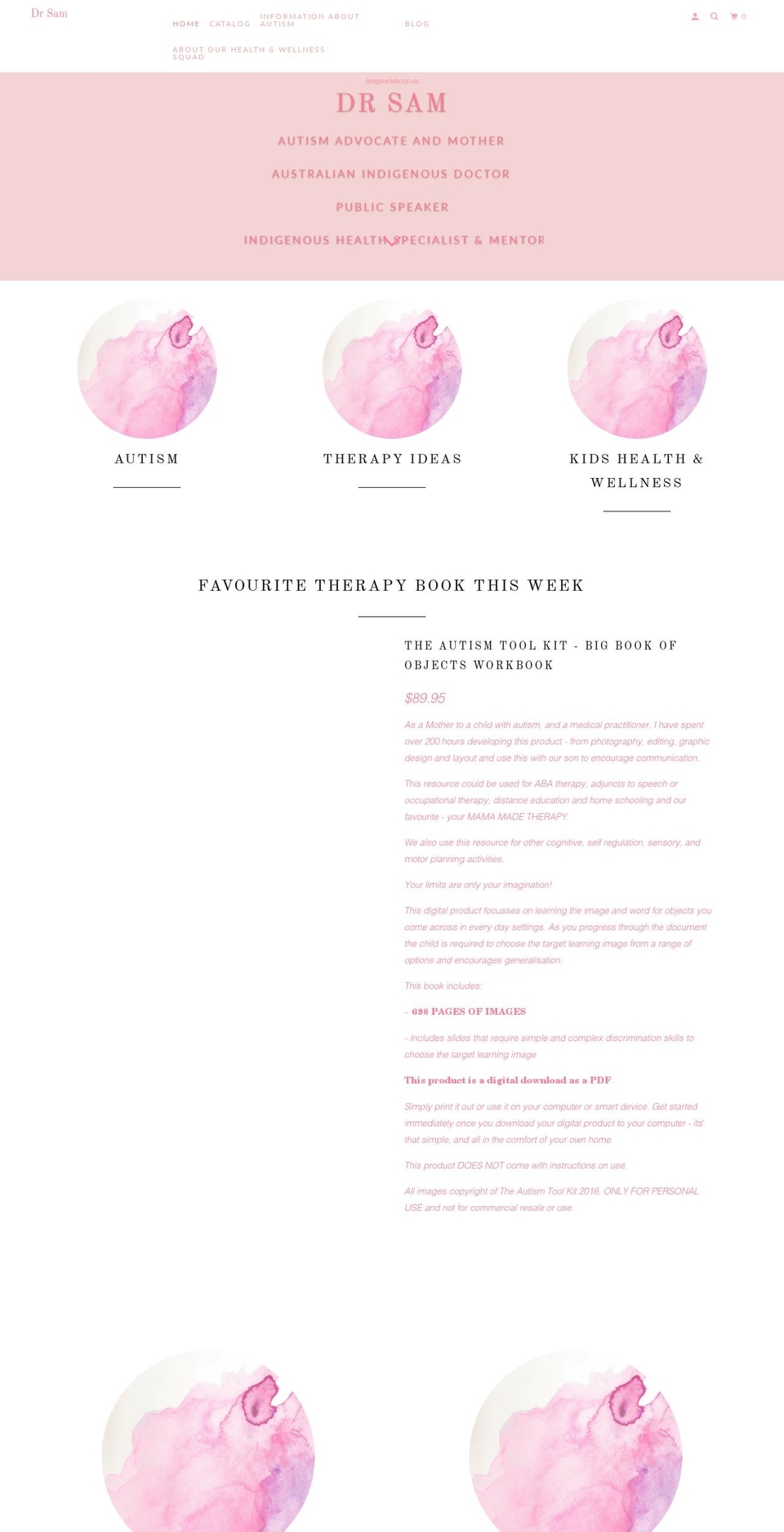 theautismtoolkit.com shopify website screenshot
