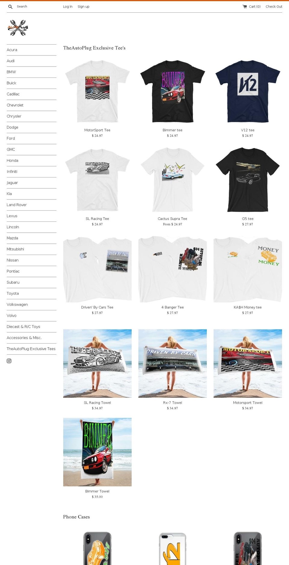 theautoplug.com shopify website screenshot