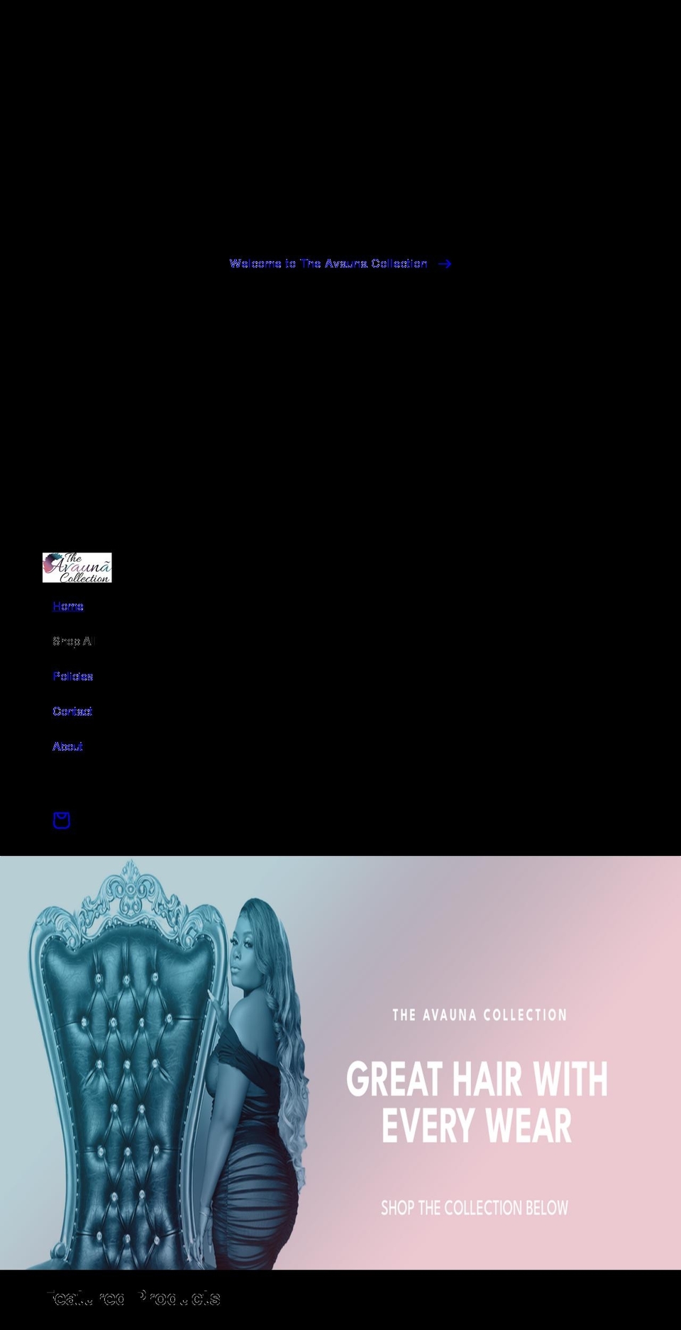 theavaunacollection.com shopify website screenshot